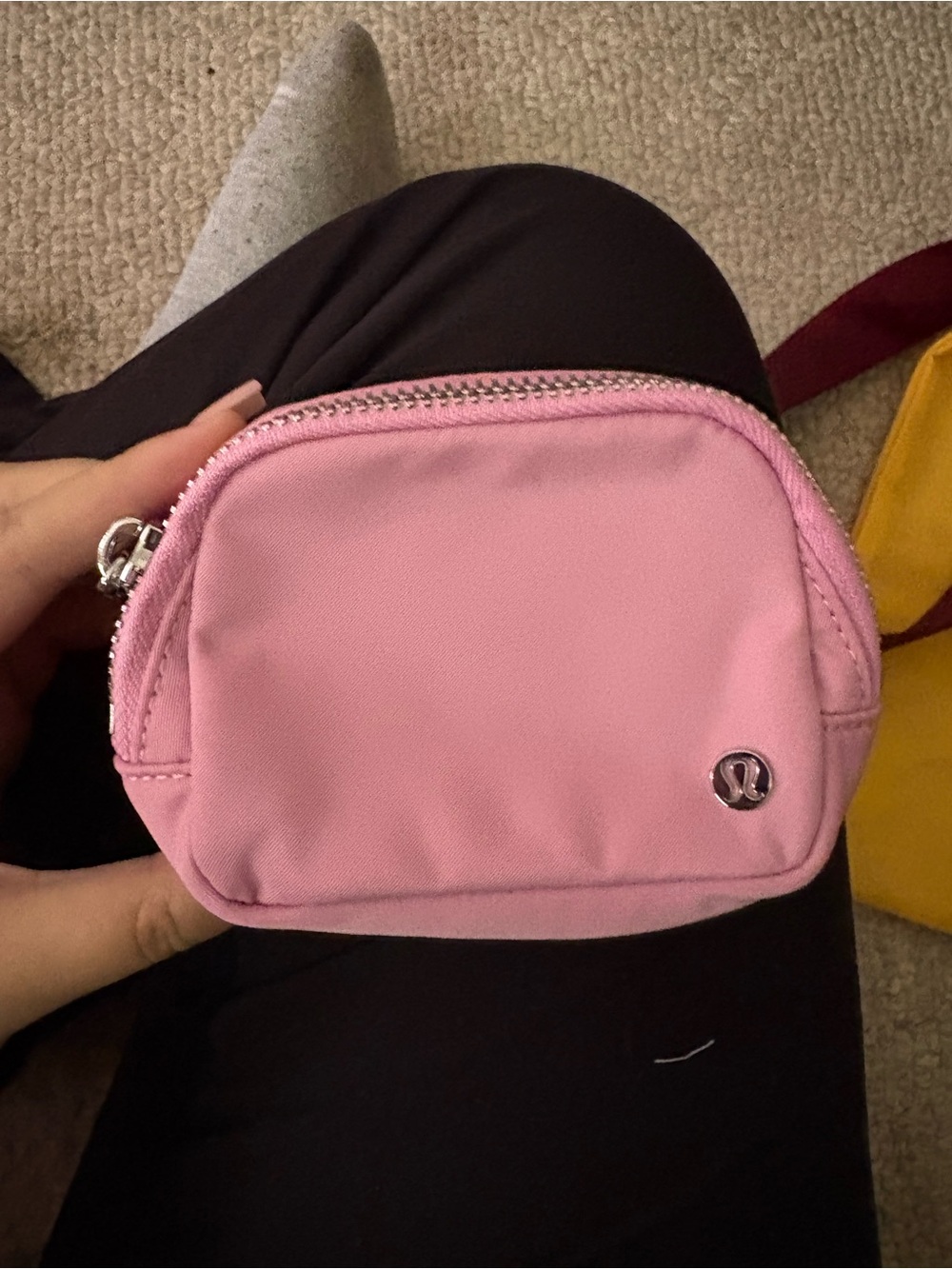 lululemon athletica Small Pink Zip Pouch
